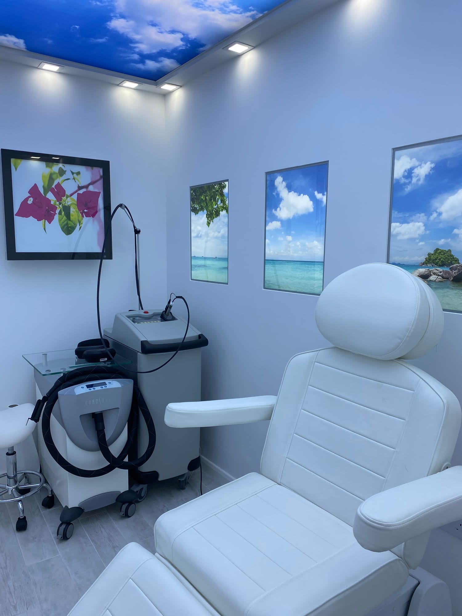 Treatment room at Whistles Laser Clinic